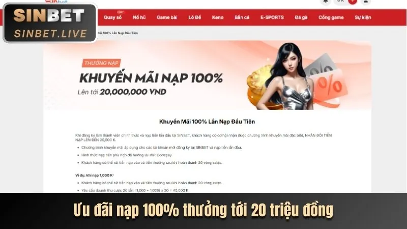 Các phương thức nạp tiền ngân hàng và ví điện tử V9BET